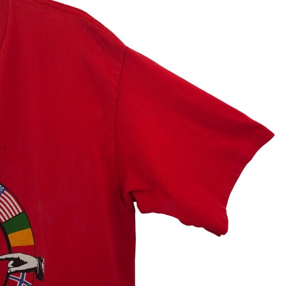 Jansport Uncle Bobs Int'l Travel Agency T Shirt Adult L Vintage Single Stitch - Picture 14 of 16